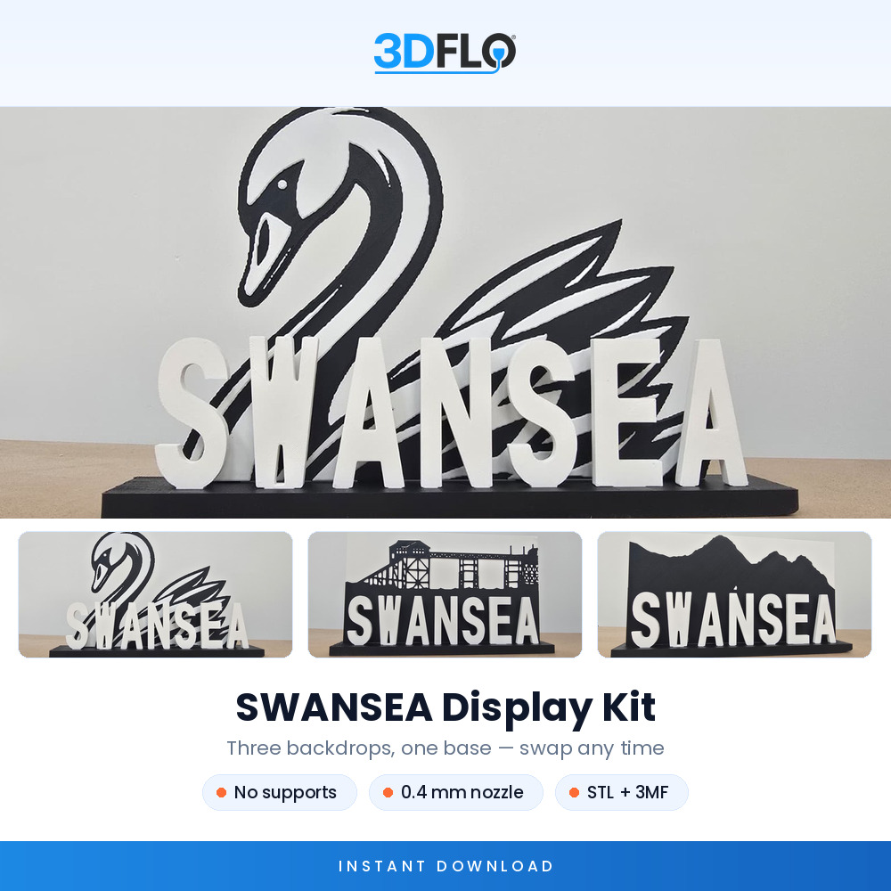SWANSEA Display Kit — STL Files (Digital Download)