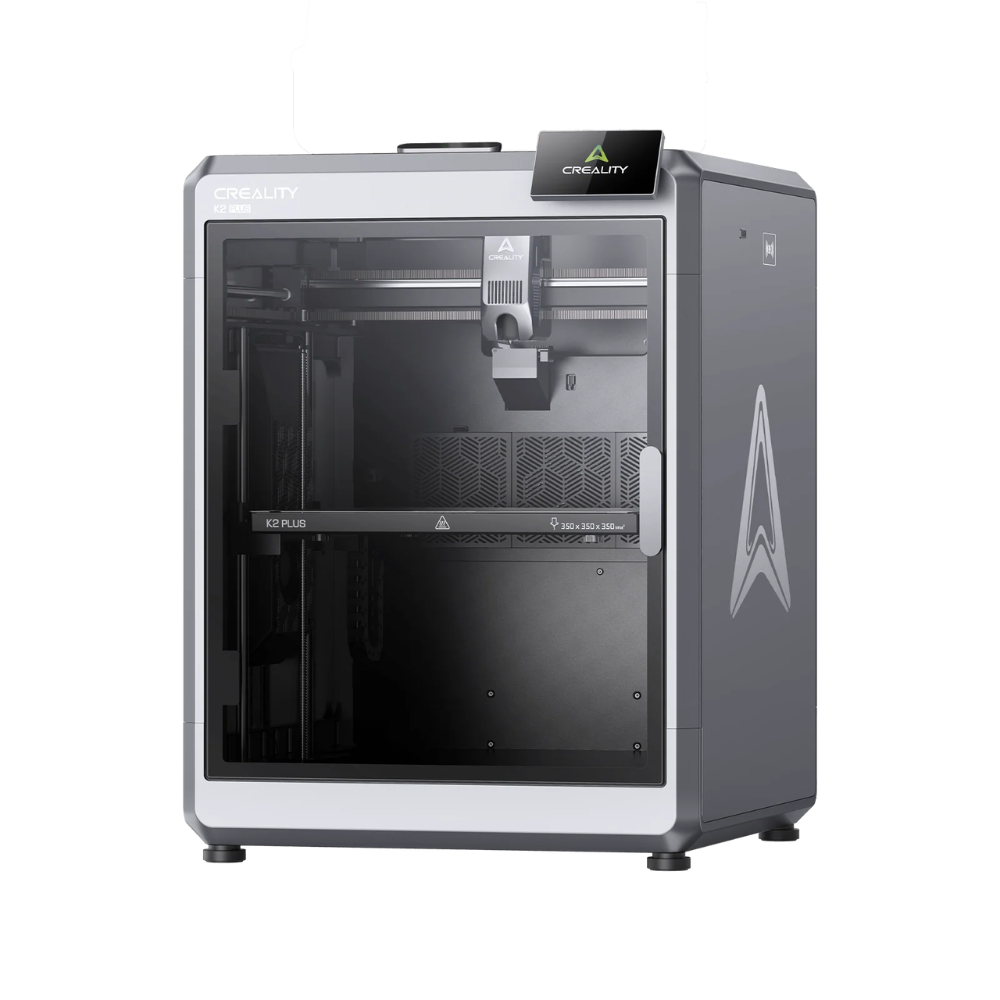Creality K2 Plus 3D printer, fully enclosed, front view
