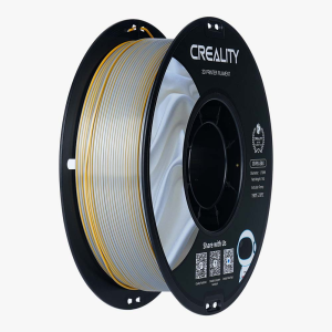 Creality CR-Silk dual colour PLA spool, gold and silver two-tone filament, 1.75mm 1kg
