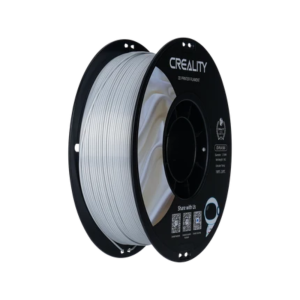 Creality CR-Silk PLA filament spool in shiny metallic silver, 1.75mm 1kg